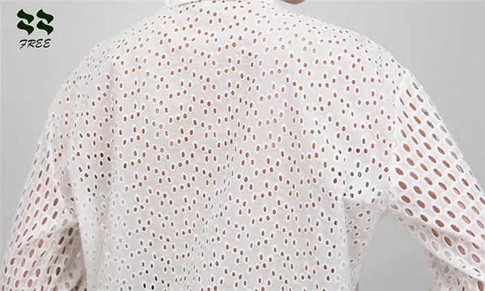 Blouse is embroiderd